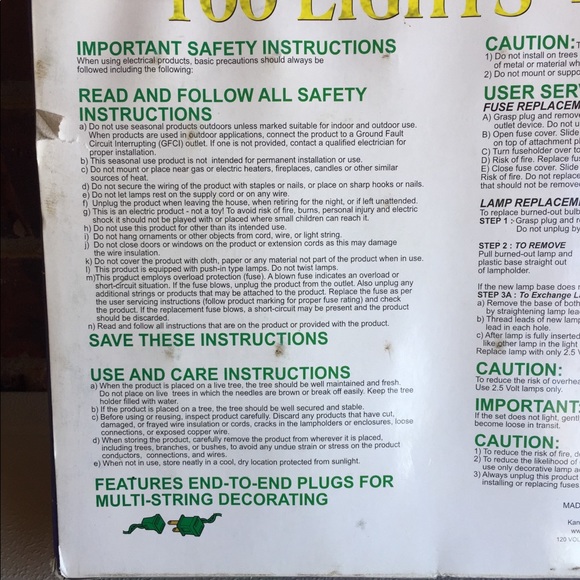 Sterling 100 Christmas Lights "add a light” - Picture 7 of 9